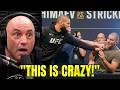 Joe Rogan REACTS as Khamzat Chimaev ATTACKS Sean Strickland at UFC 328 Press Conference