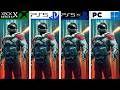 Starfield | PS5 - PS5 Pro - Xbox Series X - PC | Graphics Comparison