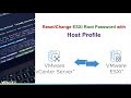 110 Reset/Change ESXi Root Password with Host Profile