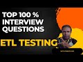 Most Likely Asked Interview Questions and Answers in ETL Testing SQL Oracle