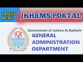 JKHRMS | jk employees | Latest Order: Registration | jk hrms correction form