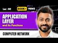 Lec-80: Application layer of OSI model in Hindi | Application layer protocols \u0026 Port no