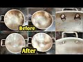 How to remove Rainbow stains from Stainless Steel Cookware | How to remove heat tint from steel
