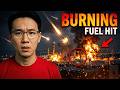 BREAKING: Israel Burns! Iran's Cluster Bombs Hit Haifa Oil Refinery — Fire Still Burning