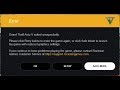 Grand Theft Auto V Exited unexpectedly Error Please click retry below to enter game GTAV Error Fixed