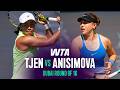 Janice Tjen vs. Amanda Anisimova | 2026 Dubai Round of 16 | WTA Match Highlights