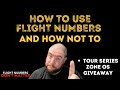 You're using flight numbers wrong.