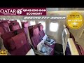 QATAR AIRWAYS QR42 Paris CDG ✈ Doha DOH (Boeing 777-300ER Economy) Flight Report #58 [4K]