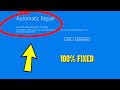 Fix Your PC did not start Correctly | How To Solve Automatic Repair loop Error Windows 11 /10/8/7 ✅