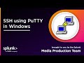 SSH using PuTTY in Windows