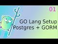 GoLang Setup with PostgreSQL + Hello World project