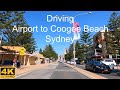 Driving Sydney Airport to Coogee Beach | Sydney Australia | 4K UHD