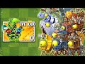 All Mega Gatling Pea Fusion \u0026 Other Pea Vs All Zomboss - PvZ2 Zomboss Battlez