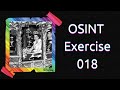 OSINT Exercise 018 | Solution and full walkthrough
