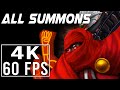 Final Fantasy VIII Remastered - All GF Summons [4k-60FPS]