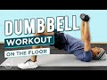 10 Min Dumbbell Workout Lying Down - Tabata Workout - No Repeat