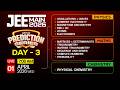 Target JEE 2026: Physics, Chemistry, Maths | Prediction Series - Day 3 | Xylem JEEnius