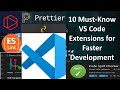 Top 10 VS Code Extensions (Must Have) for Faster Development | Cloud Developer | Faceless Video