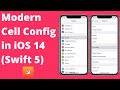 Modern Cell Configuration in iOS 14 (Swift 5, Xcode 12, 2020) - iOS Development
