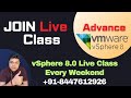 Join Live VMware vSphere Class in Weekend ! Complete Virtualization Course.