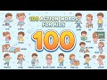 100 Action Verbs in English With Sentences |First Words for Babies |English Vocabulary for Beginners