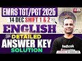 EMRS 2025 | EMRS TGT PGT English Answer Key 2025 | EMRS Tier 1 English Answer Key Discussion |Deepak