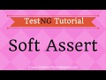 Soft Asserts In TestNG - TestNG Tutorial - Soft Assertions