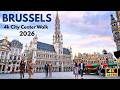Exploring Historic City Center of Brussels Belgium | Peaceful \u0026 Relaxing 4k Walking Tour 2026 | ASMR