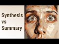 Cracking the Code: Synthesis vs Summary in English