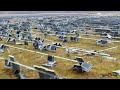 Tornado Hits Solar Farm Wheatfield, IN Everything Wiped Out 6K Drone Footage March 11