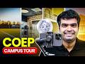 COEP Pune Campus Tour | College, Canteen, Boat Club, Departments, Auditorium, Labs \u0026 Campus Life 🔥
