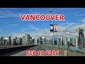 CRUISING around VANCOUVER CANADA on February 18 2026 - City Driving Tour