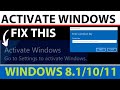 Activating Windows 10/11 Using PowerShell