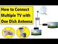 How to play Multiple TV with one dish antenna with different channel | छतरी एक TV अनेक