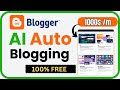 Create a FREE AI Blogger Autoblogging website with ChatGPT and Google Sheets, and earn up to 1000$