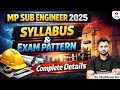 MP Sub Engineer Vacancy 2025 | MP Sub Engineer Syllabus 2025 | MP Sub Engineer by Shubham Sir