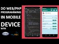 How To Do Web/PHP Development In Mobile Device (Apache Server / PhpMyAdmin)