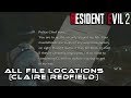 Resident Evil 2 (RE2) Remake I All File Locations (Claire Redfield) Lore Explorer