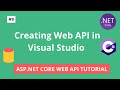 creating asp.net core web api project in visual studio || ASP.NET Core Web API tutorial