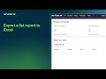 Export a list report to Excel