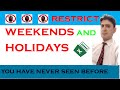 How to restrict weekends and Holidays in excel | Highlight Weekends Dates and Holidays in Excel