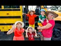 Five Kids Wheels on the Bus with Grandmother + more Children's Songs and Videos