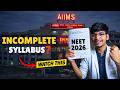 Didn't clear the syllabus? Follow this strategy✅ | NEET 2026🔥