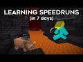 How I Learned Speedrunning In A Week (in Minecraft)