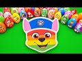 Satisfying ASMR | Making Rainbow CHASE PAW Patrol Bathtub by Mix SLIME in Rainbow Eggs CLAY Coloring