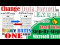 Change date format from dd/mm/yyyy to mm/dd/yyyy in Excel