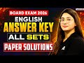 CBSE Class 12 English Answer key 2026 | English All Set Solution | English Paper Analysis
