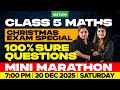 Class 5 Maths Christmas Exam 2025 | Mini Marathon | Important Questions | Xylem Class 5