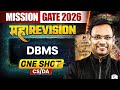 DBMS One Shot | Maha Revision | CS \u0026 DA | Mission GATE 2026