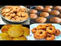 Four easy snacks \u0026 tiffin recipes made with wheat flour 😋 Afkitchentelugu